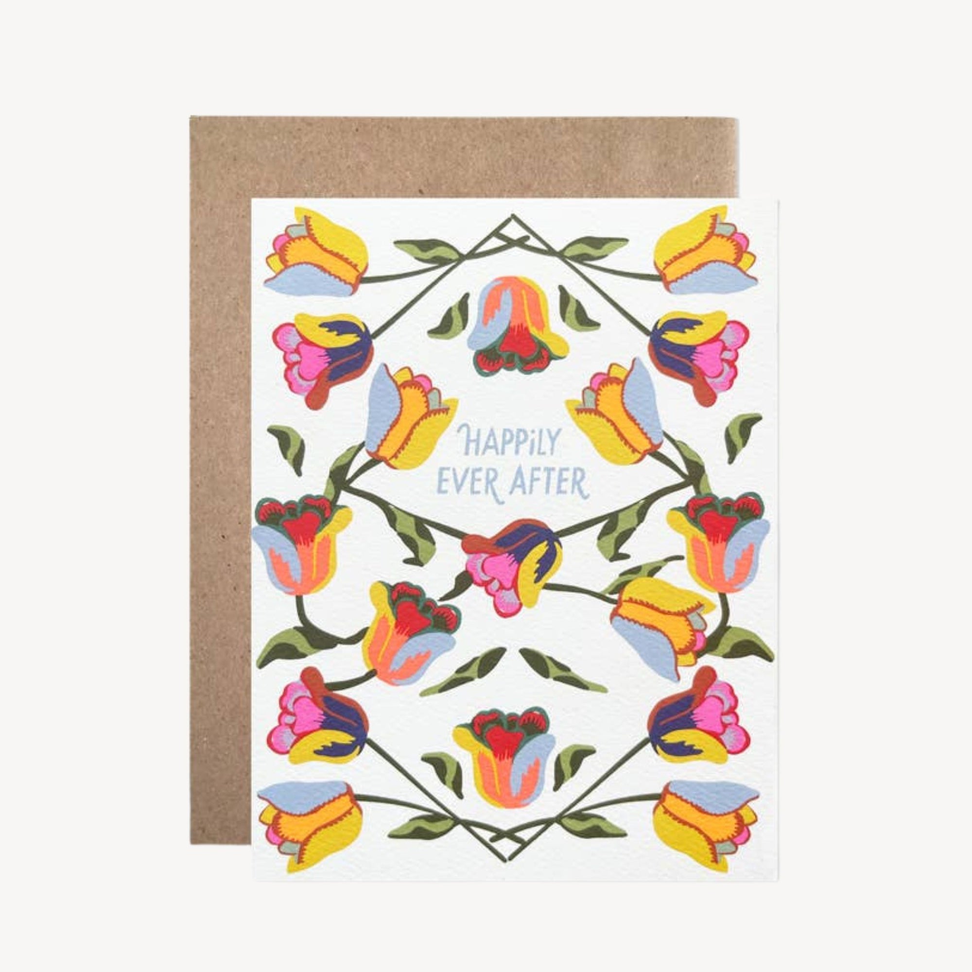 Happily Ever After Tulips Greeting Card