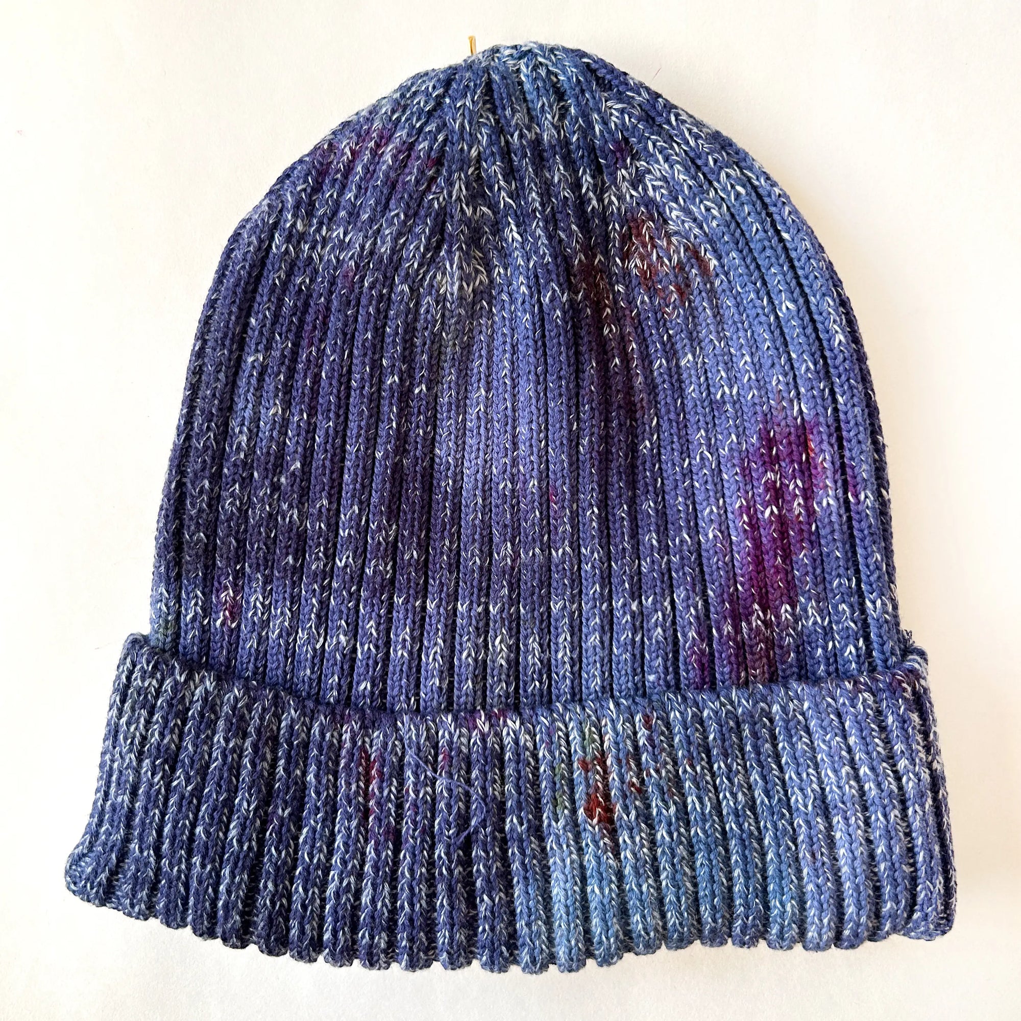 Heathered Blue Hand-dyed Beanie