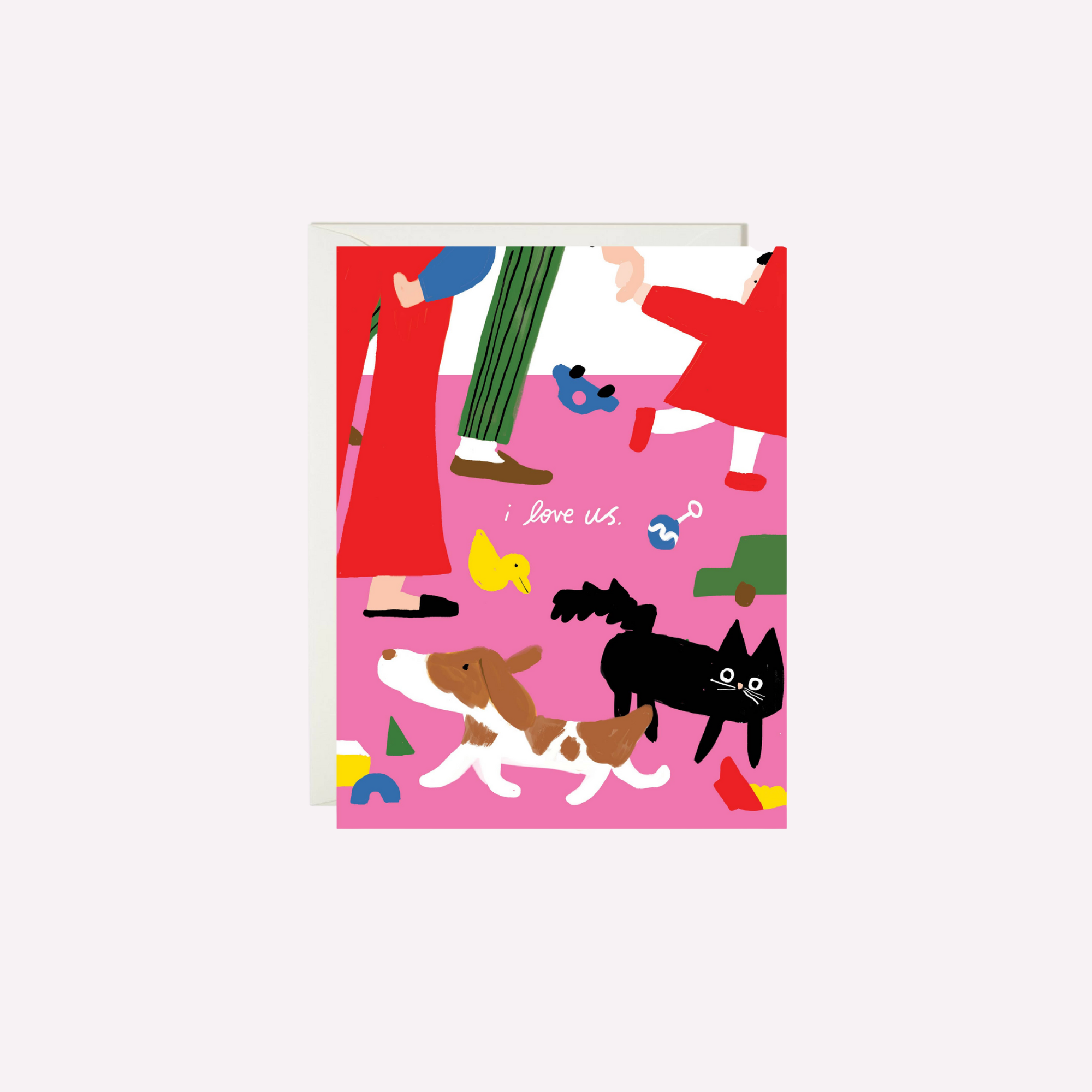 I Love Us Greeting Card