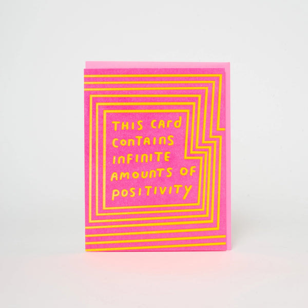 Infinite Positivity Greeting Card - RIDER