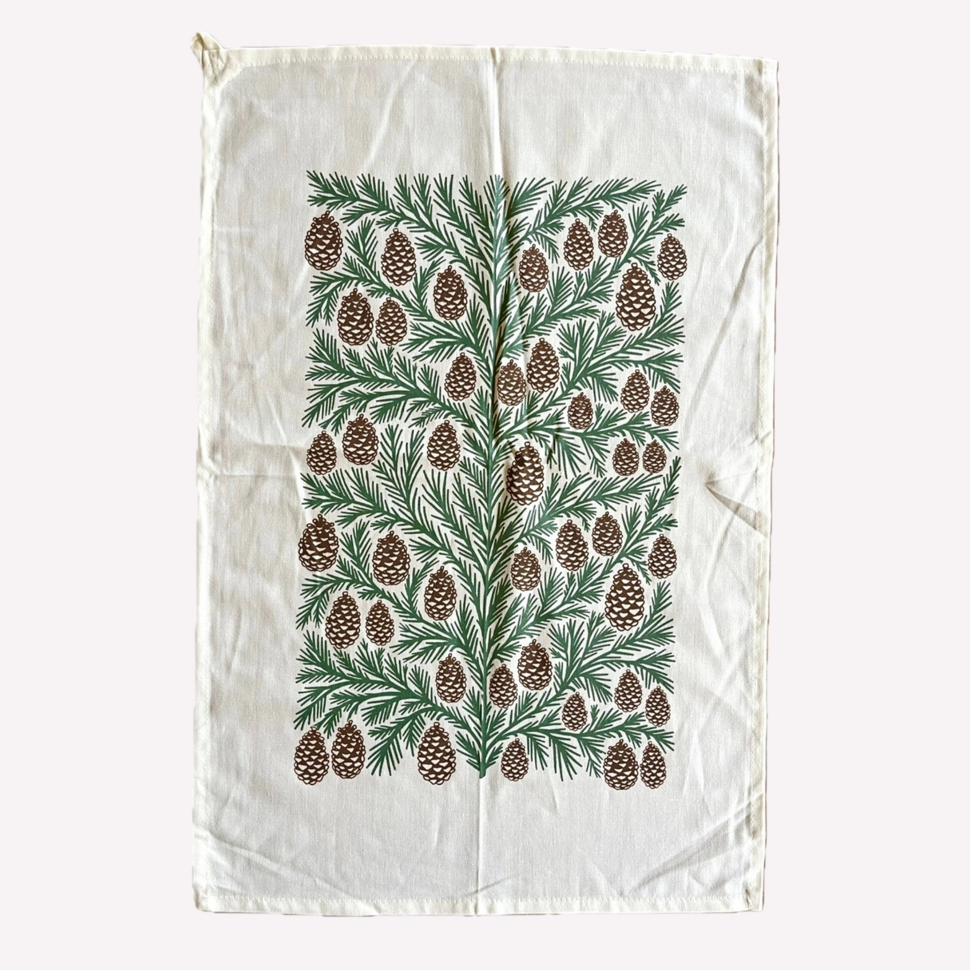 Pinecone Tea Towel