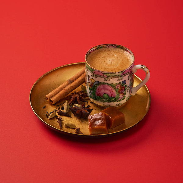 Le Bon Garcon Dirty Chai Caramels gift box with assorted caramel candies displayed in an elegant packaging.