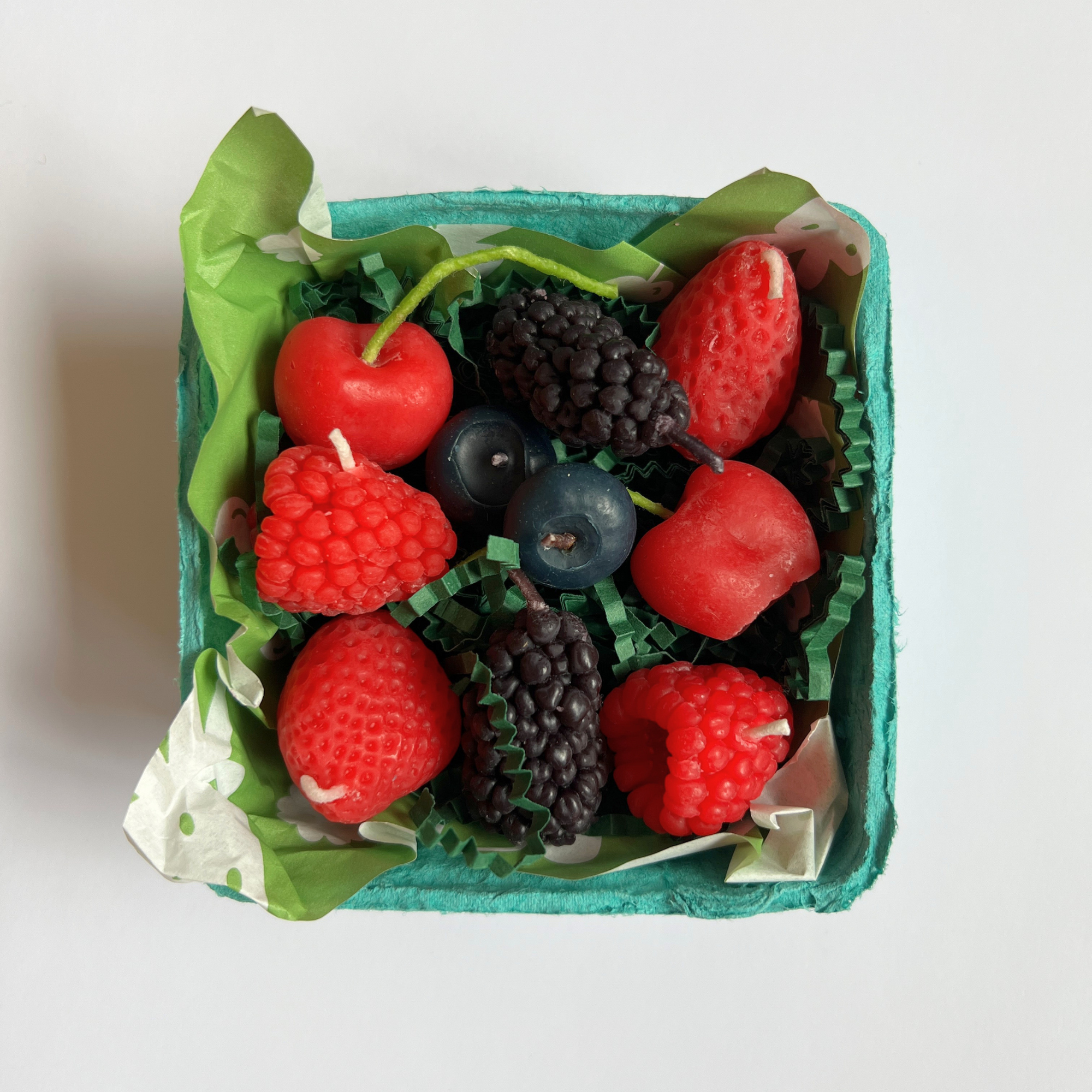 Mixed Berry Beeswax Birthday Candles