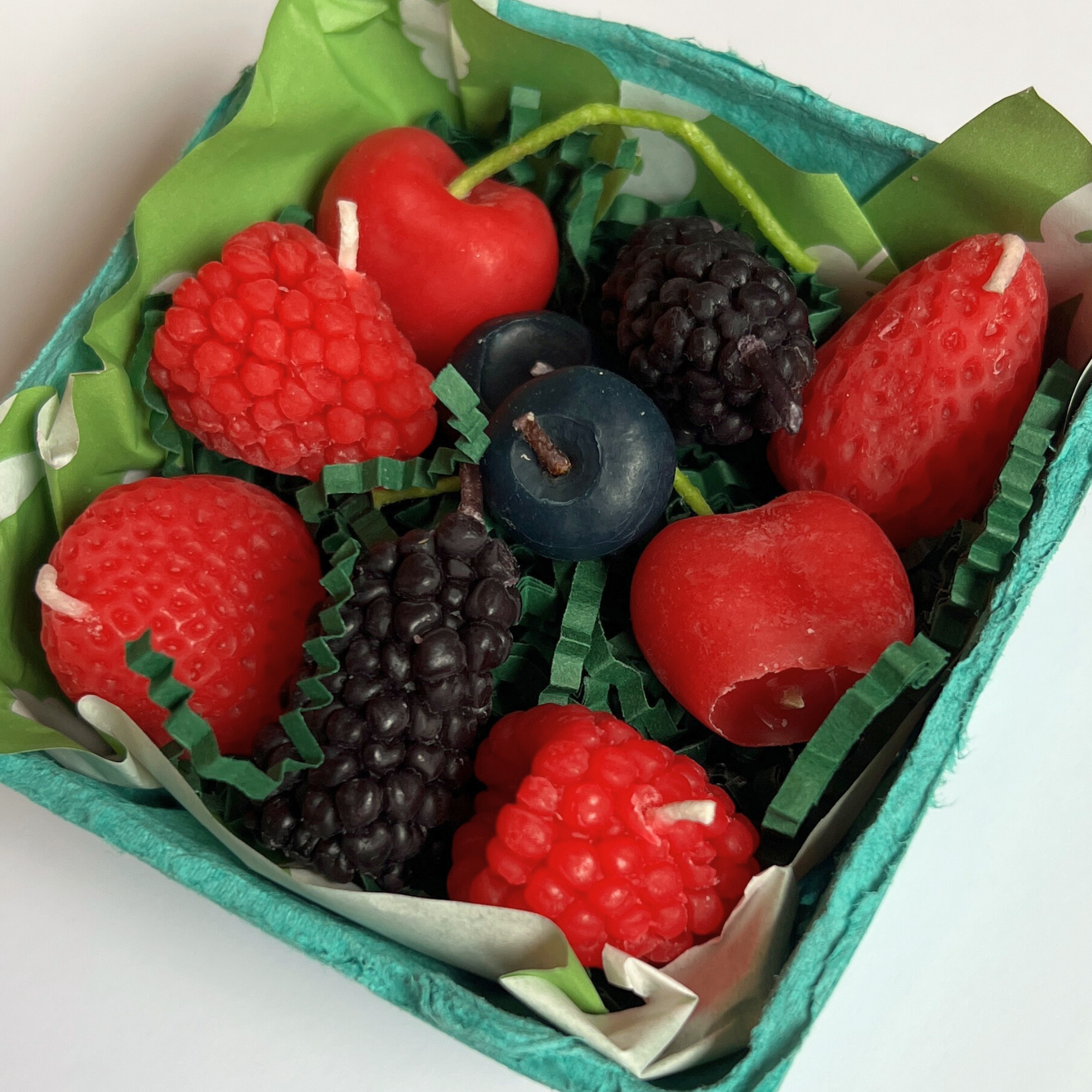 Mixed Berry Beeswax Birthday Candles