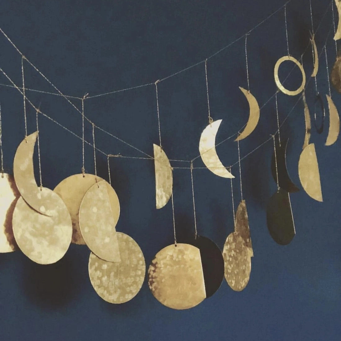 Brass Moon Phases Garland