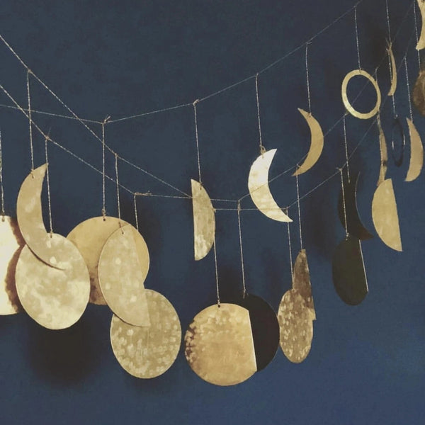 Brass Moon Phases Garland