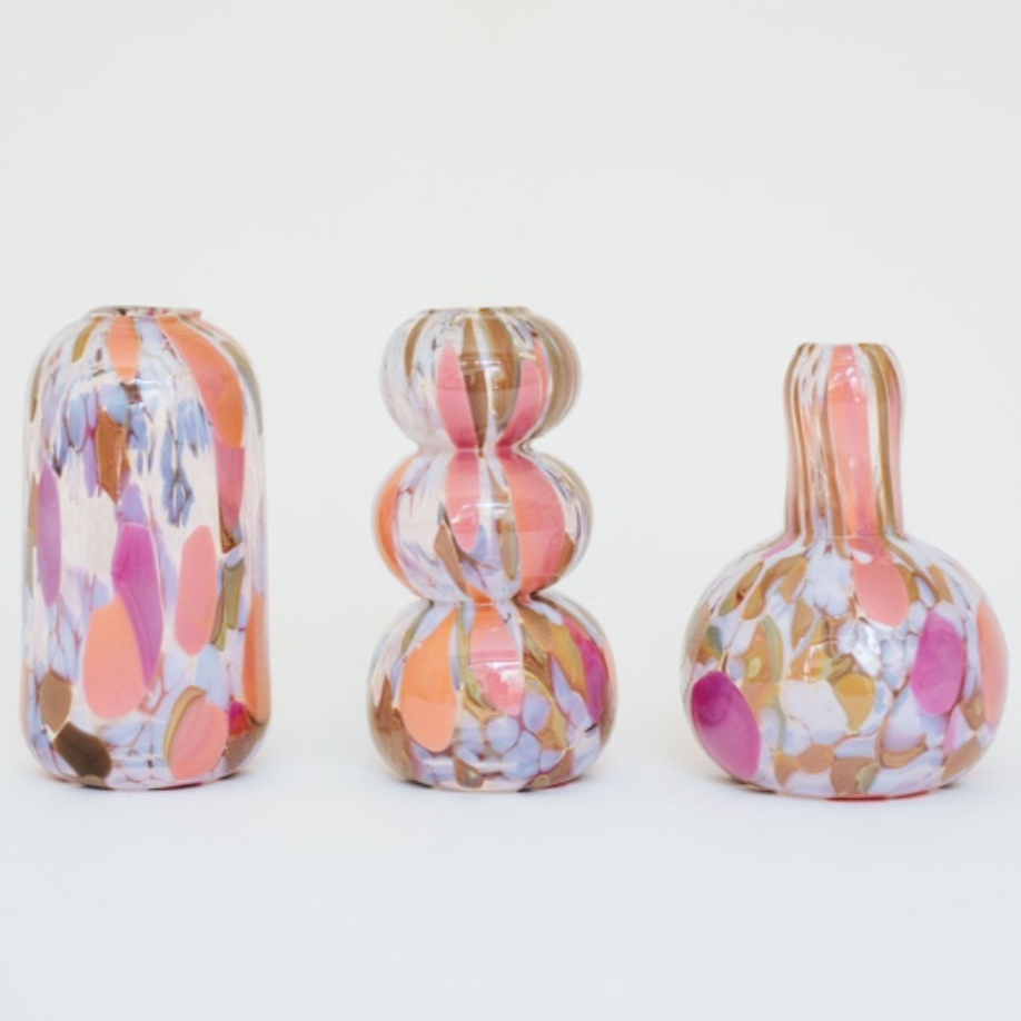 Neapolitan Mini Vase by Maria Ida Designs featuring a colorful, modern design perfect for small floral arrangements.