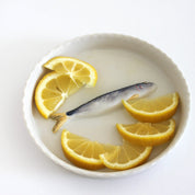 Ceramic Sardine Tray by PetitFelts featuring a colorful fish design, ideal for serving or decorative display.