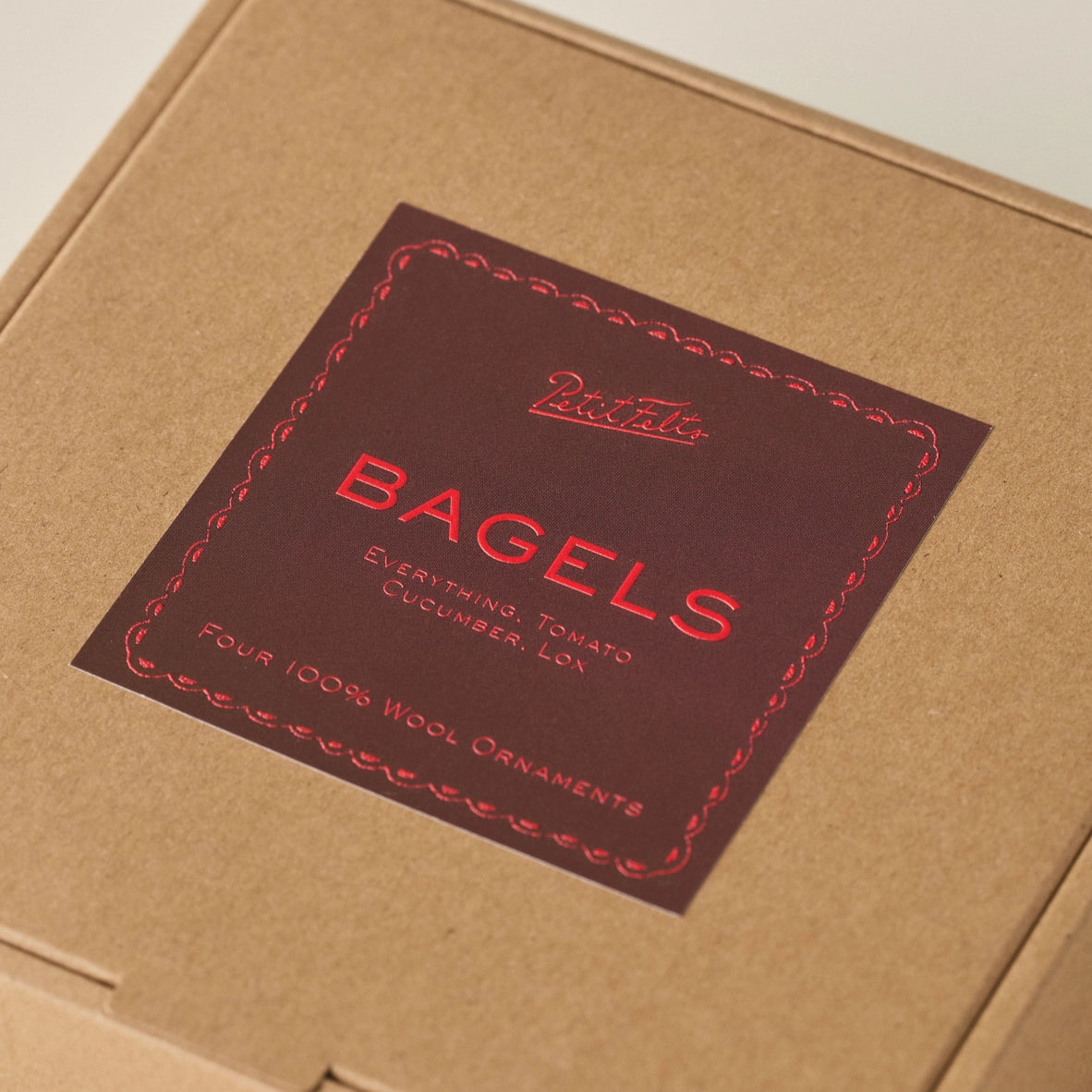 Bagel Box Ornament Set