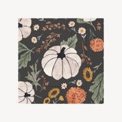 Pumpkin Floral Cocktail Napkin Set