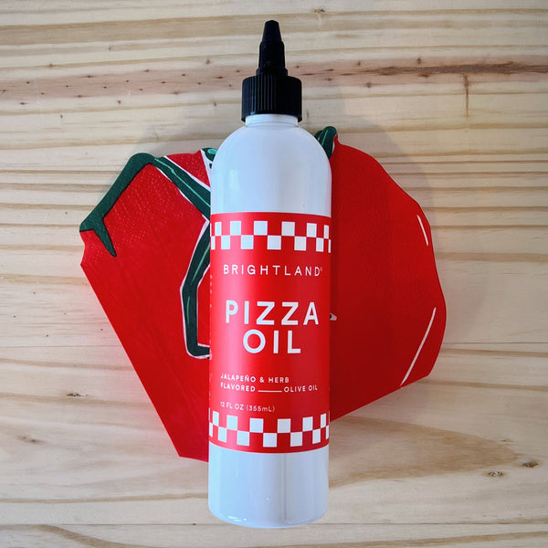 Pizza Party Gift Box with New York Pizza Dough Kit, Brightland Pizza Oil, and Tomato Shaped Napkins by Rider Gifts
