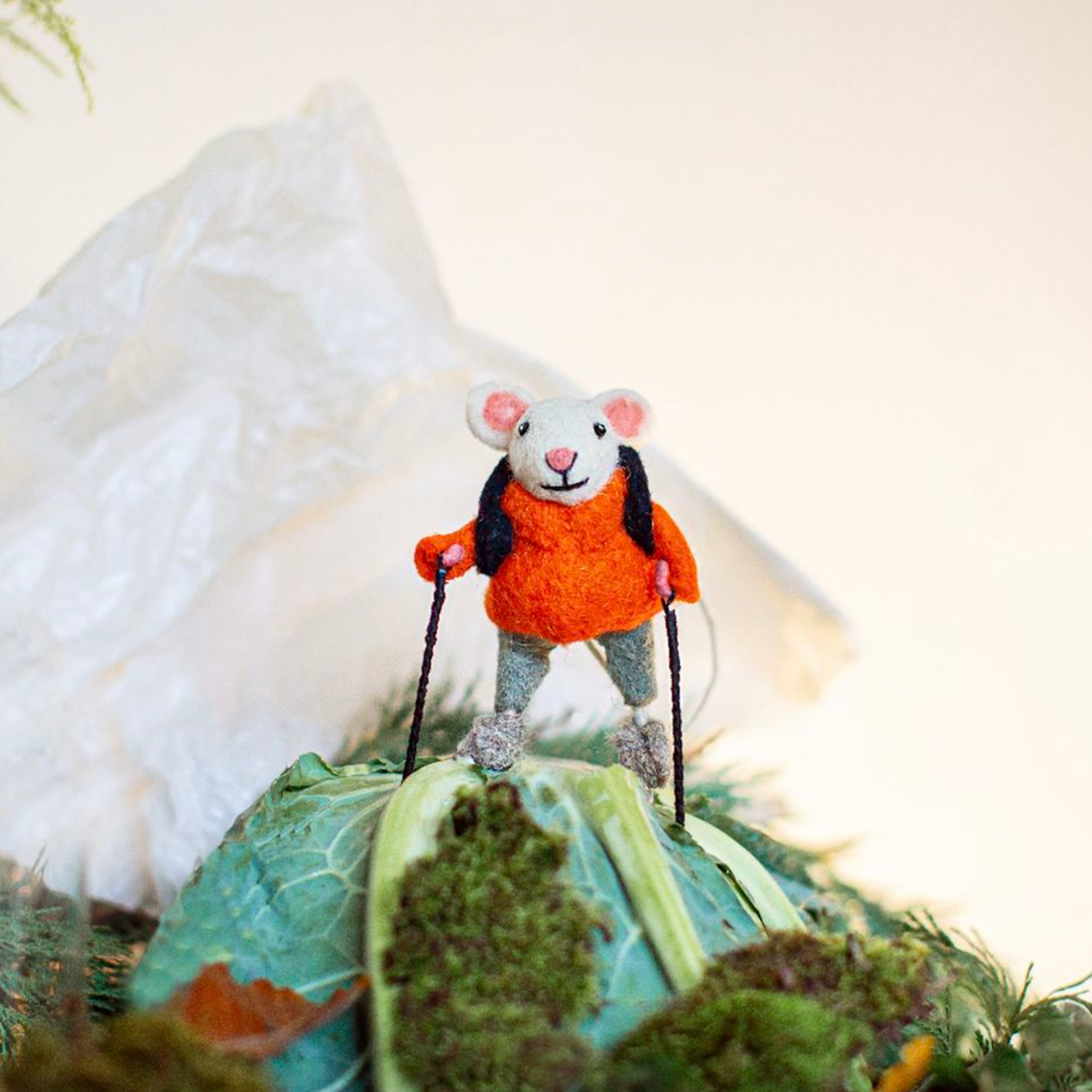 Hiking Felt Mouse - RIDER
