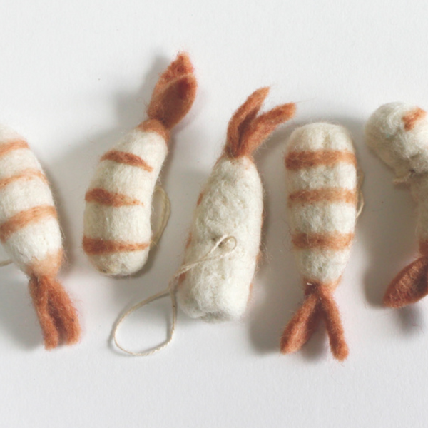 Shrimp Cocktail Ornament Set