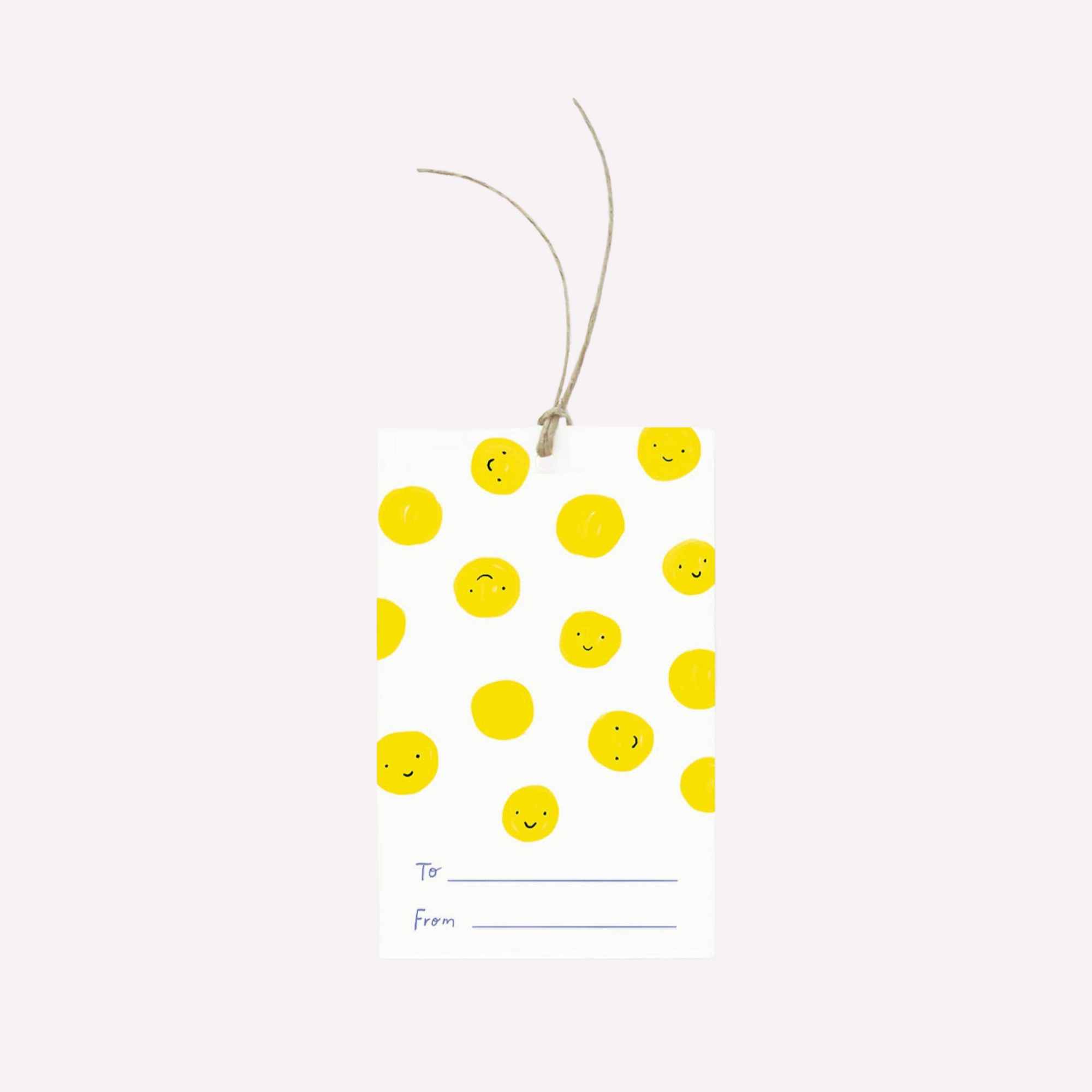 Smiley Polka Dot Gift Tags