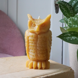 Beeswax Owl Candle