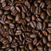 A close up of coffee beans.