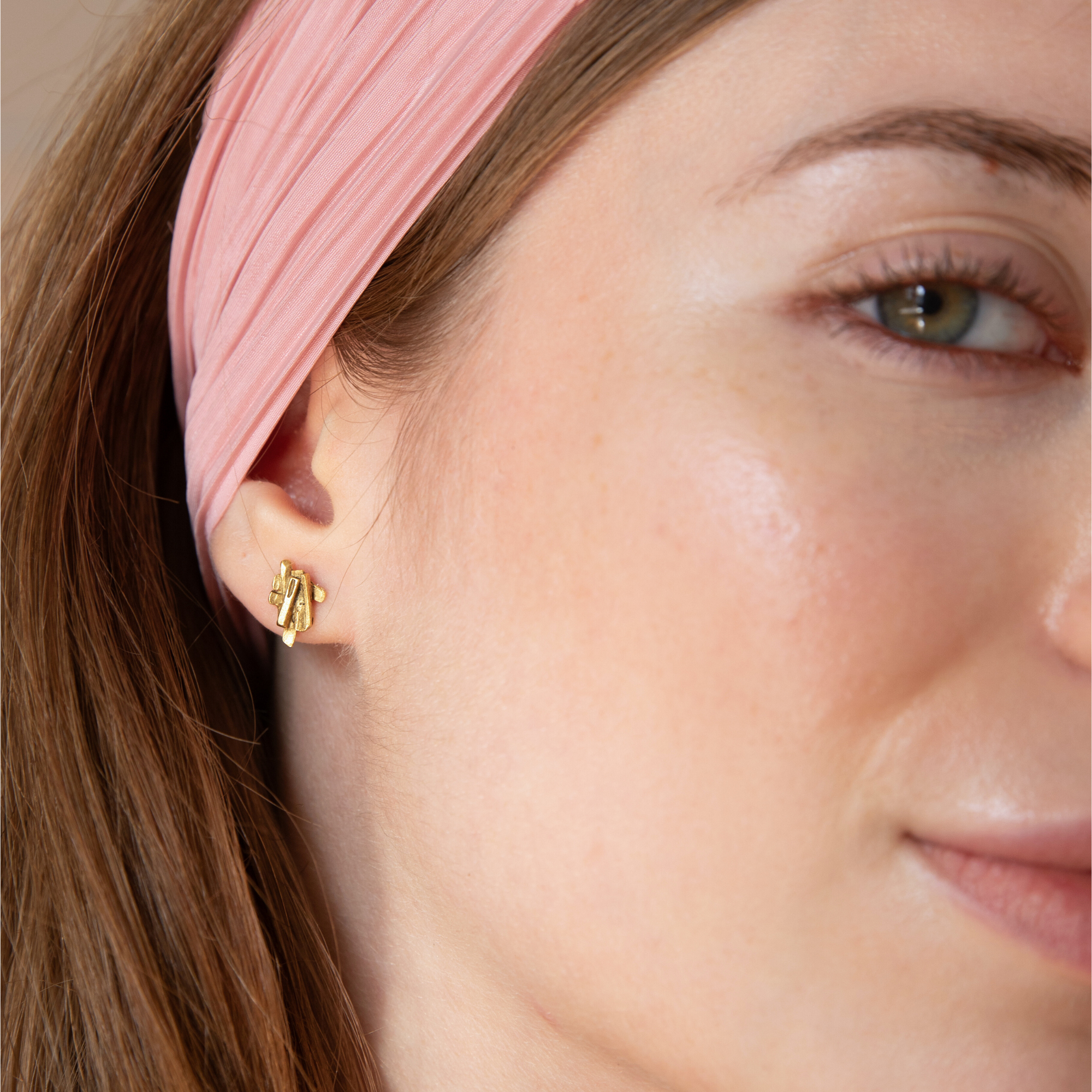 Bar Stack Stud Earrings