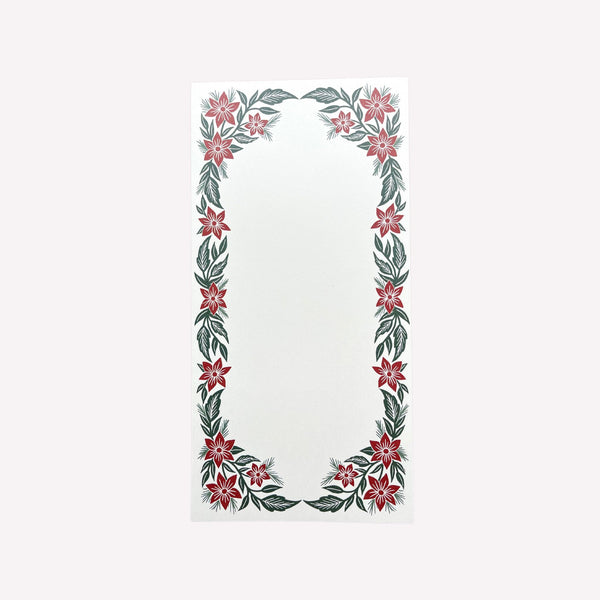 Holiday Florals Market Notepad