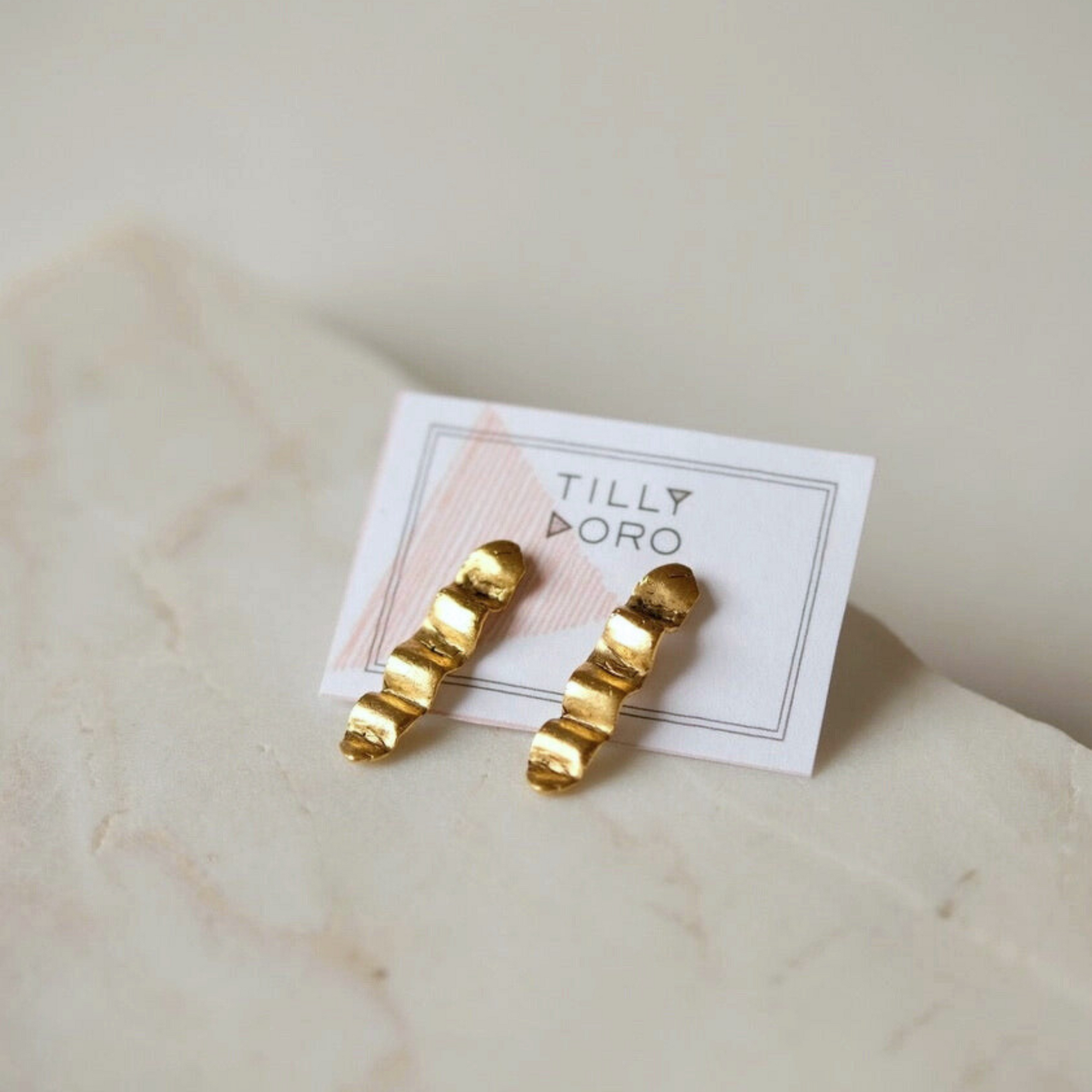 Wave Stud Earrings