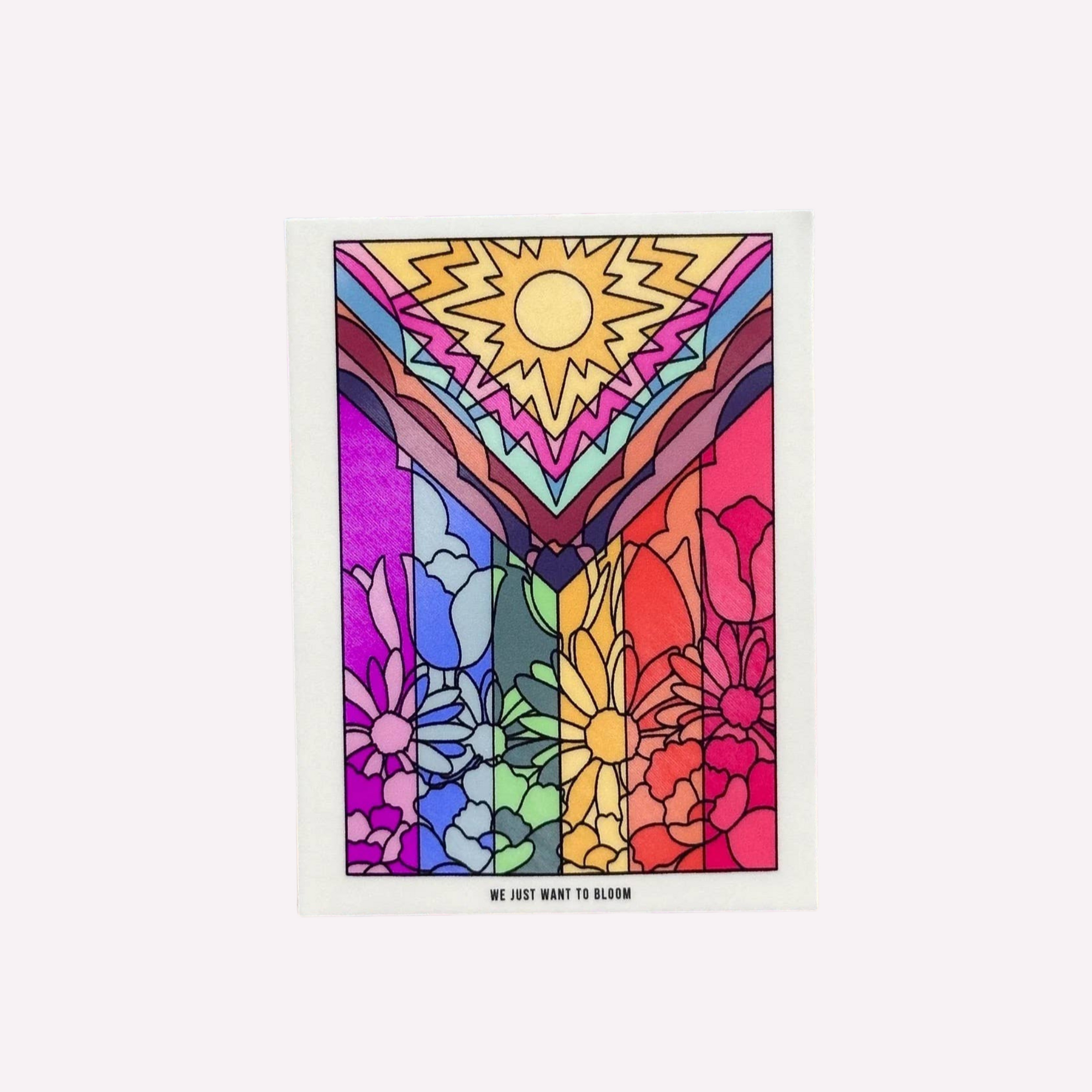 Flower Pride Flag Sticker