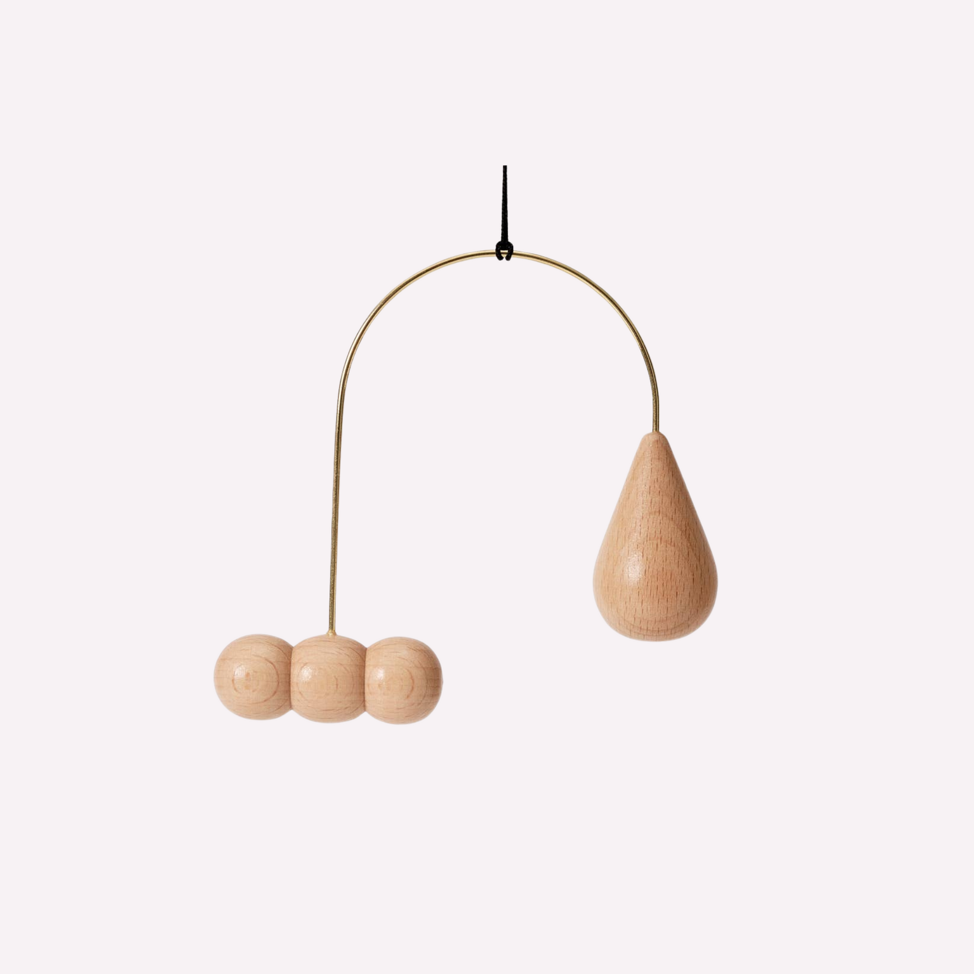 Brass & Wood Ornament Set