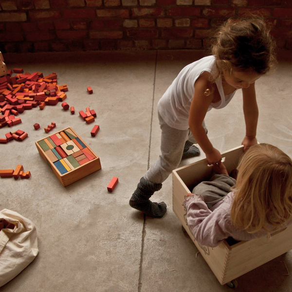 Wooden Blocks Set In Tray