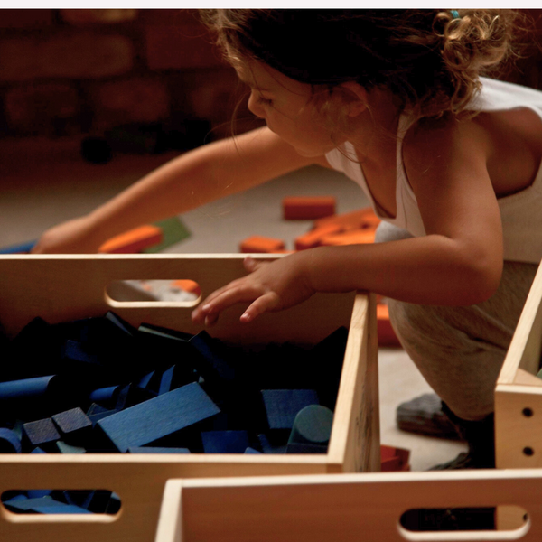 Wooden Blocks Set In Tray